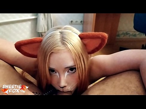 ❤️ Gitulon ni Kitsune ang dick ug cum sa iyang baba ❤❌ Russian porn sa amon